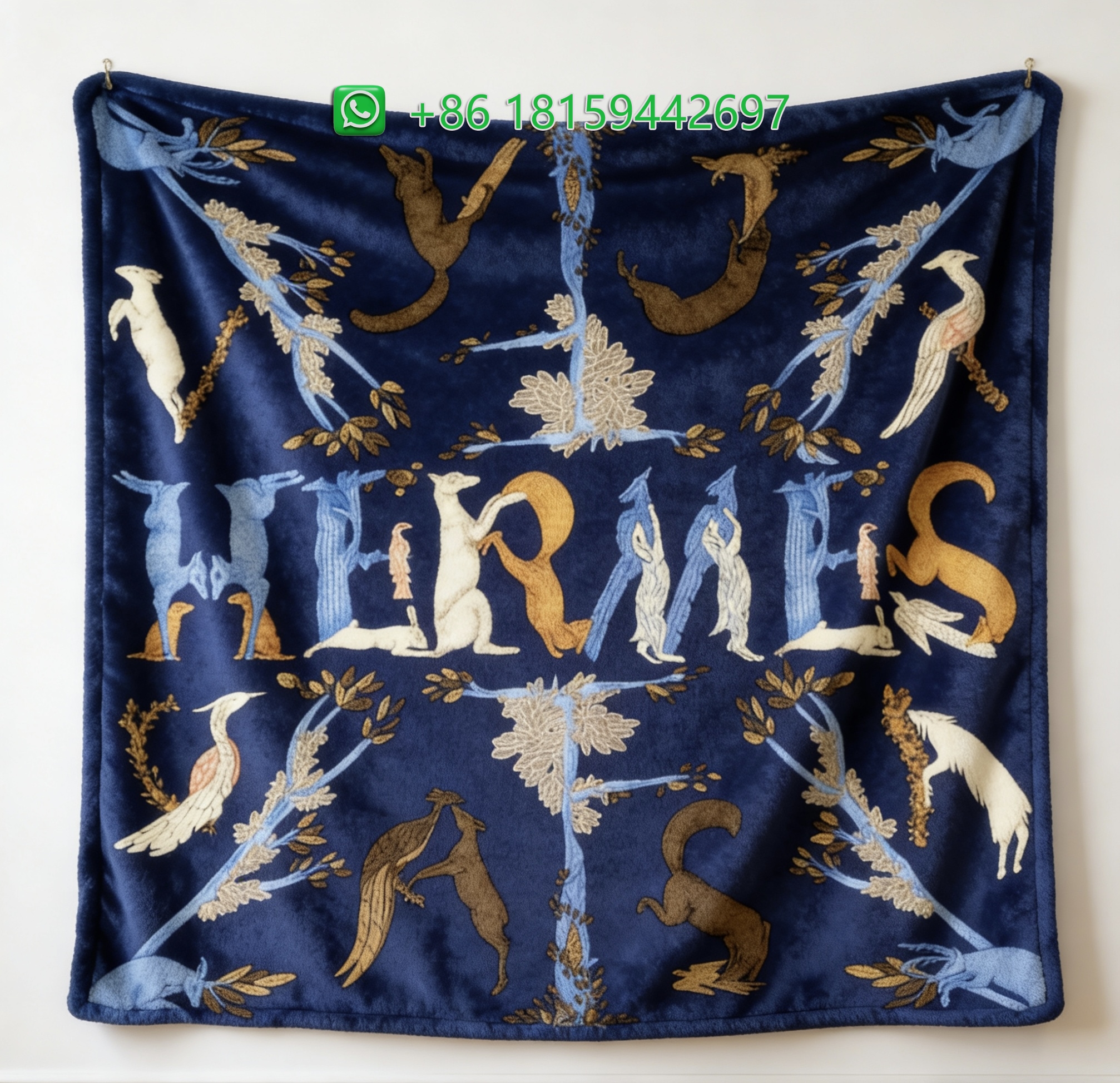 Hermes Throw Blankets